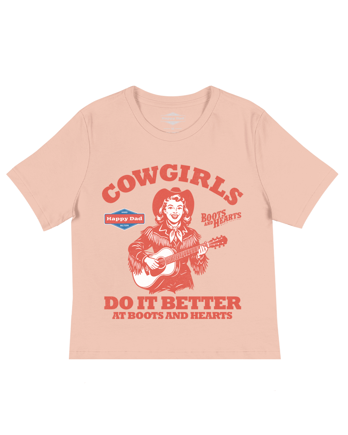 Happy Dad x Boots & Hearts Women's Cowgirls Do it Better Box Tee
