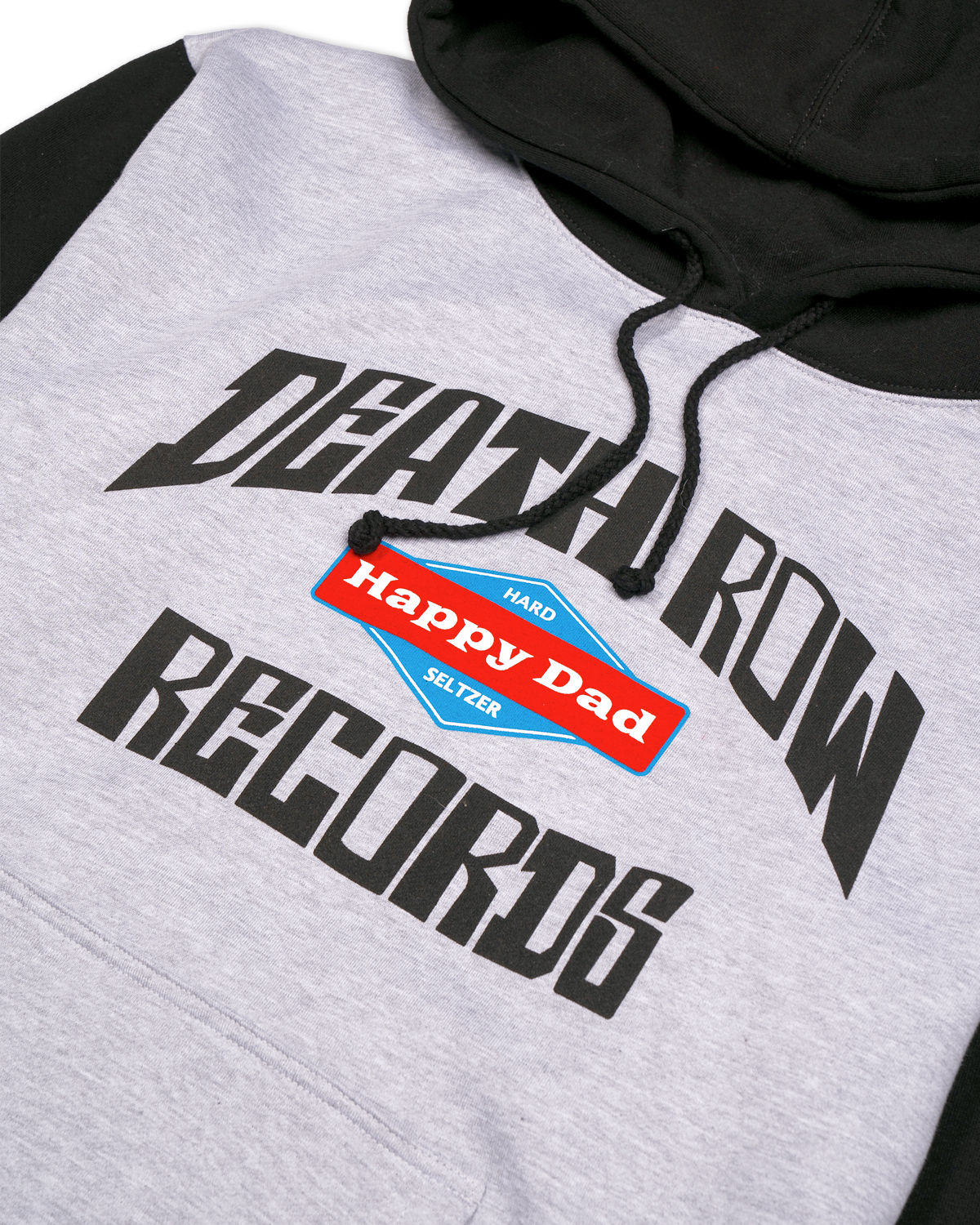 Happy Dad x Death Row BODR 2-Tone Hoodie (Grey Htr/Black)