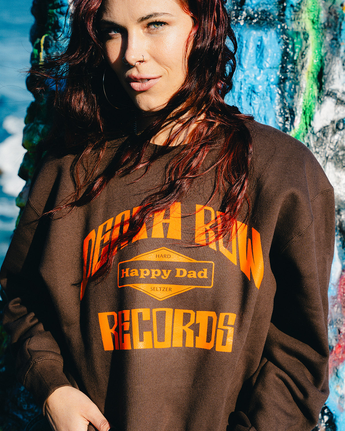 Happy Dad x Death Row Hunting Crewneck (Brown)