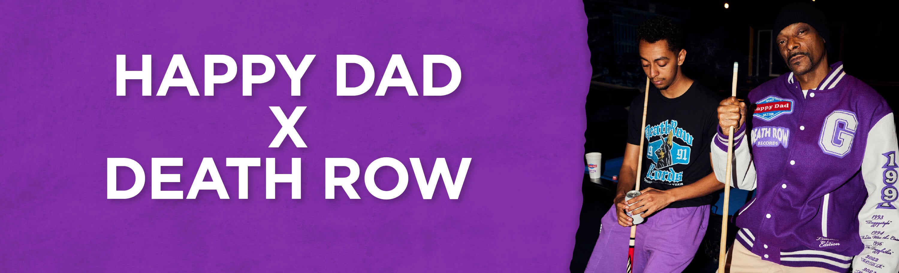 Cappello Vintage Happy Dad X Death Row Street – Snapback Bianco 6 Pannelli, Toppa Frontale, Taglia Unica