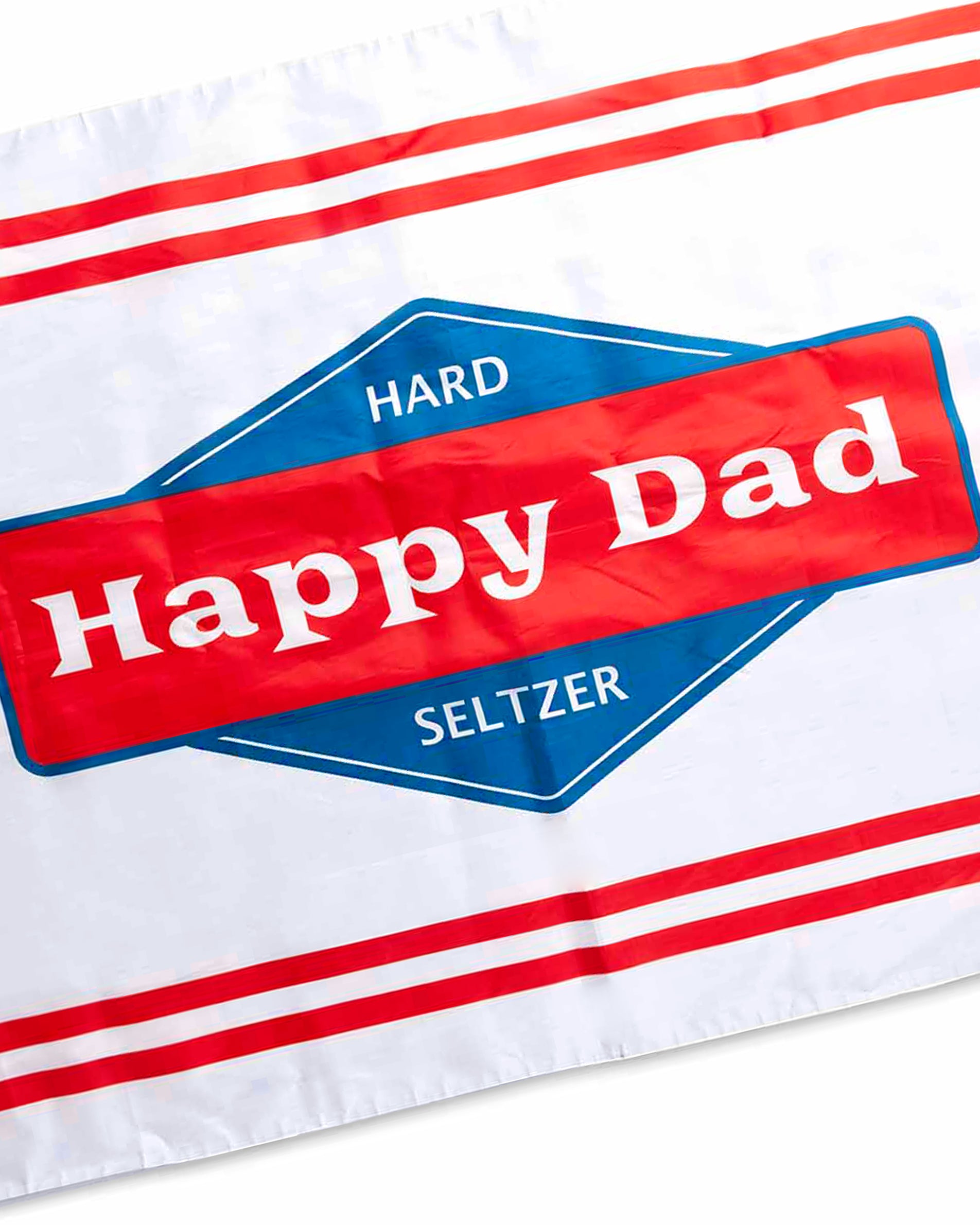 Happy Dad Flag - White