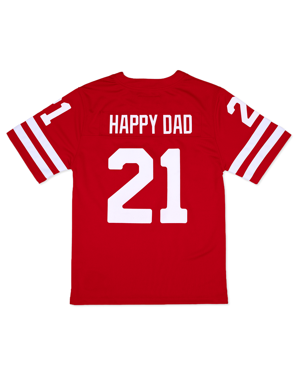 Happy Dad Football Jersey (Vintage Red)