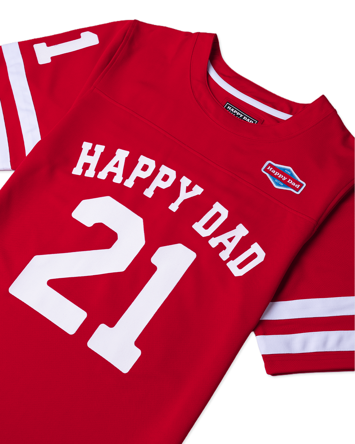 Happy Dad Football Jersey (Vintage Red)