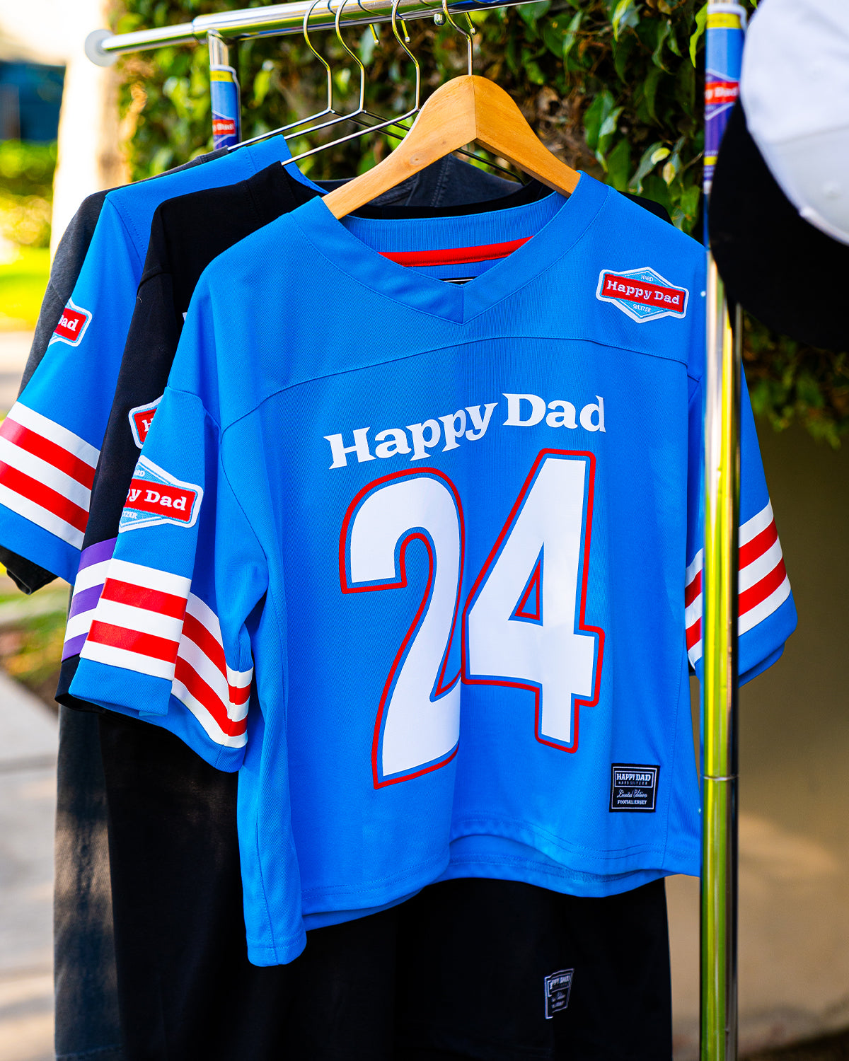 Happy Dad Football Jersey Women's '24 (Blue)