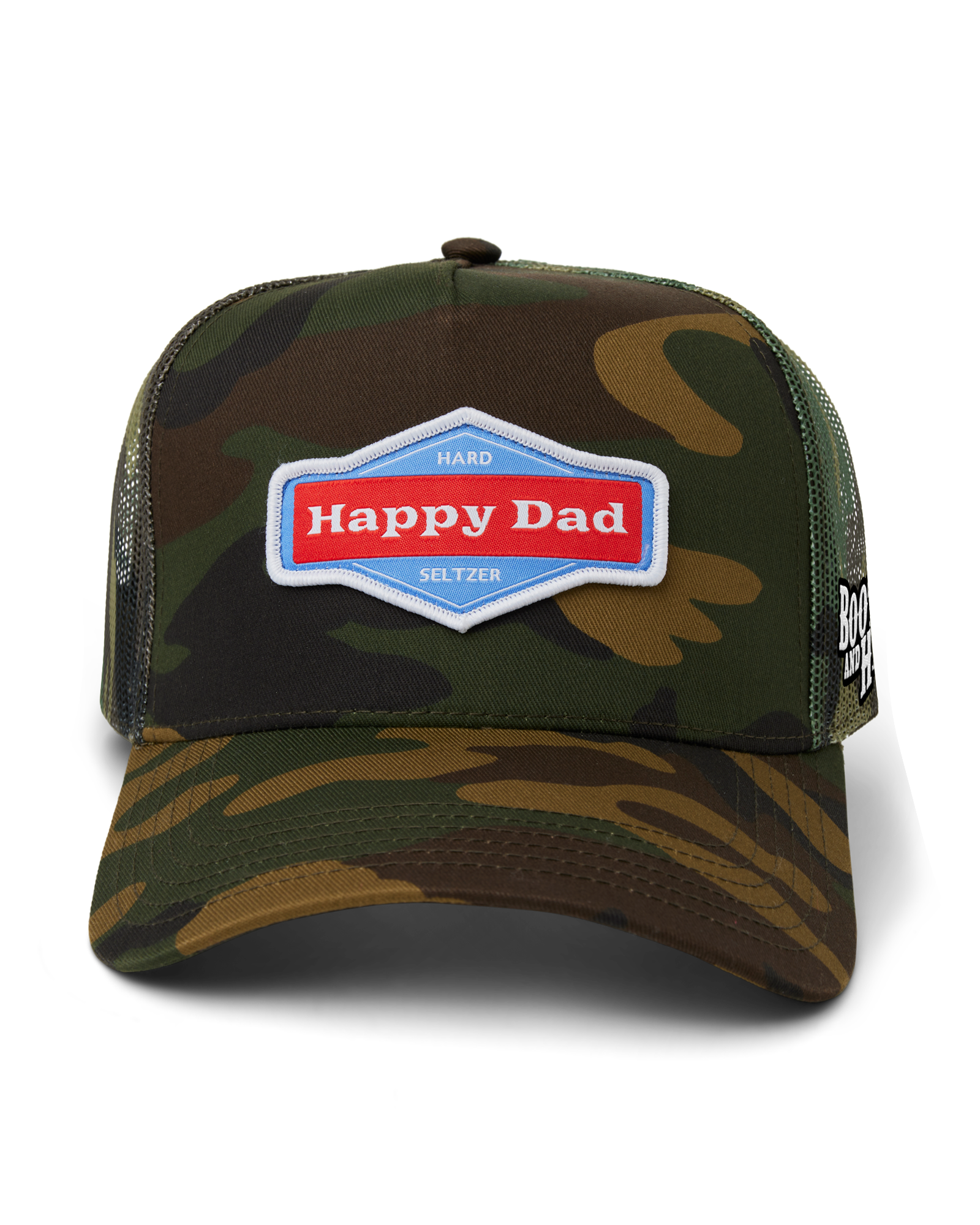 Happy Dad x Boots & Hearts Camo Trucker Hat
