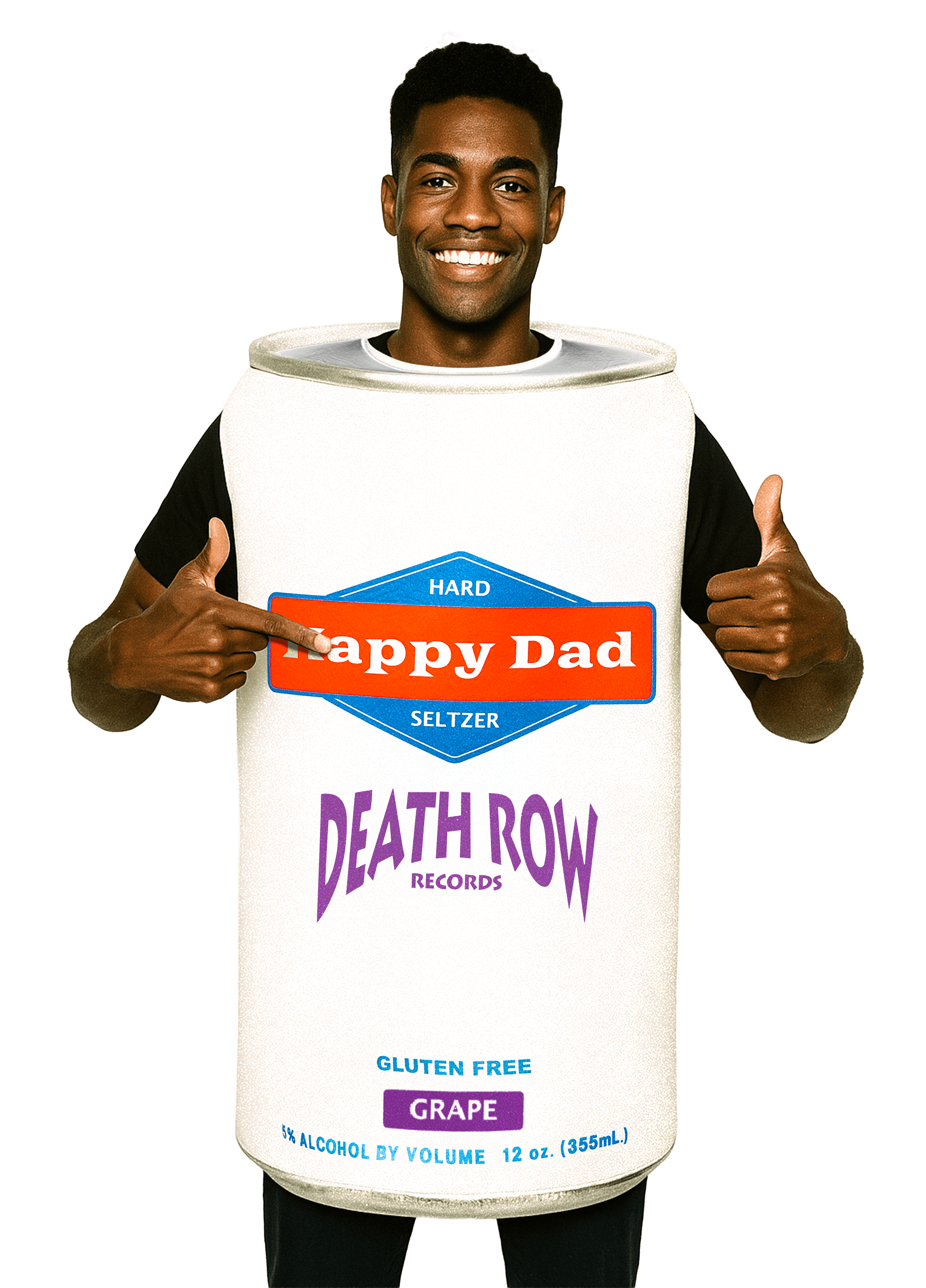 Happy Dad Halloween Can Costume (Grape)