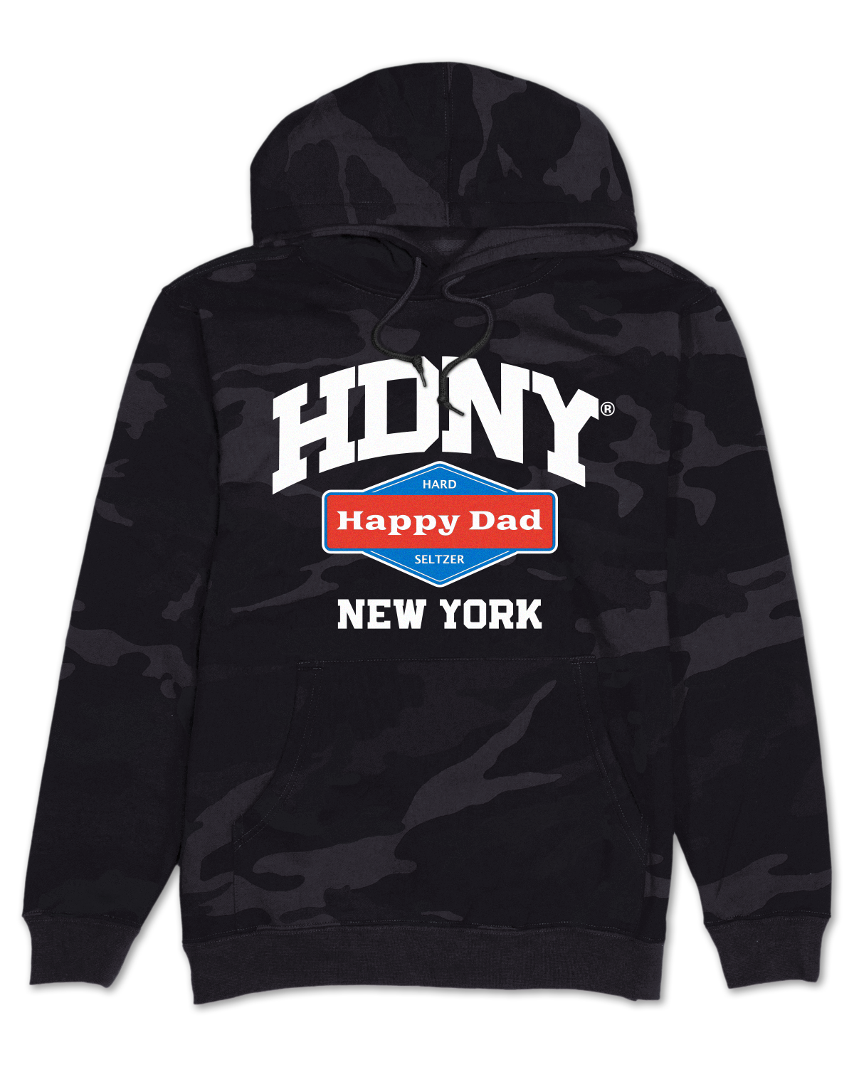 Happy Dad New York Hoodie (Black Camo)