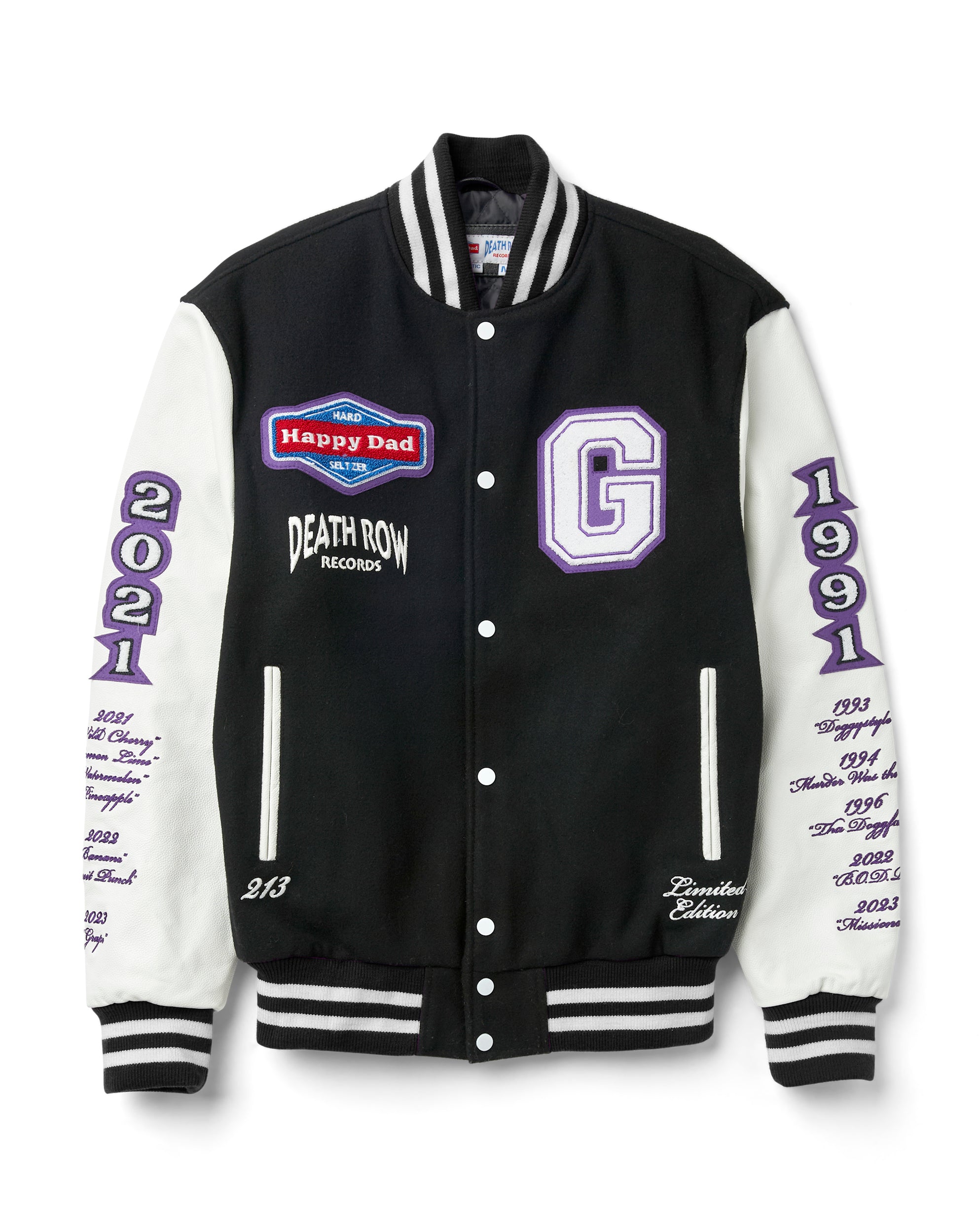 Happy Dad x Death Row Varsity Jacket