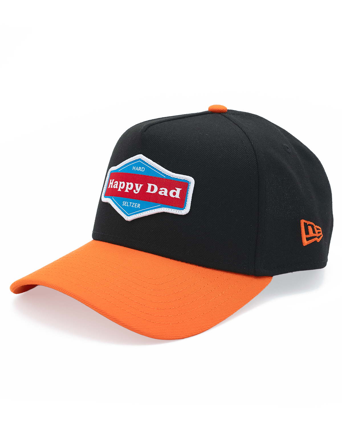 Neon Orange New Era Happy Dad A Fram Hat