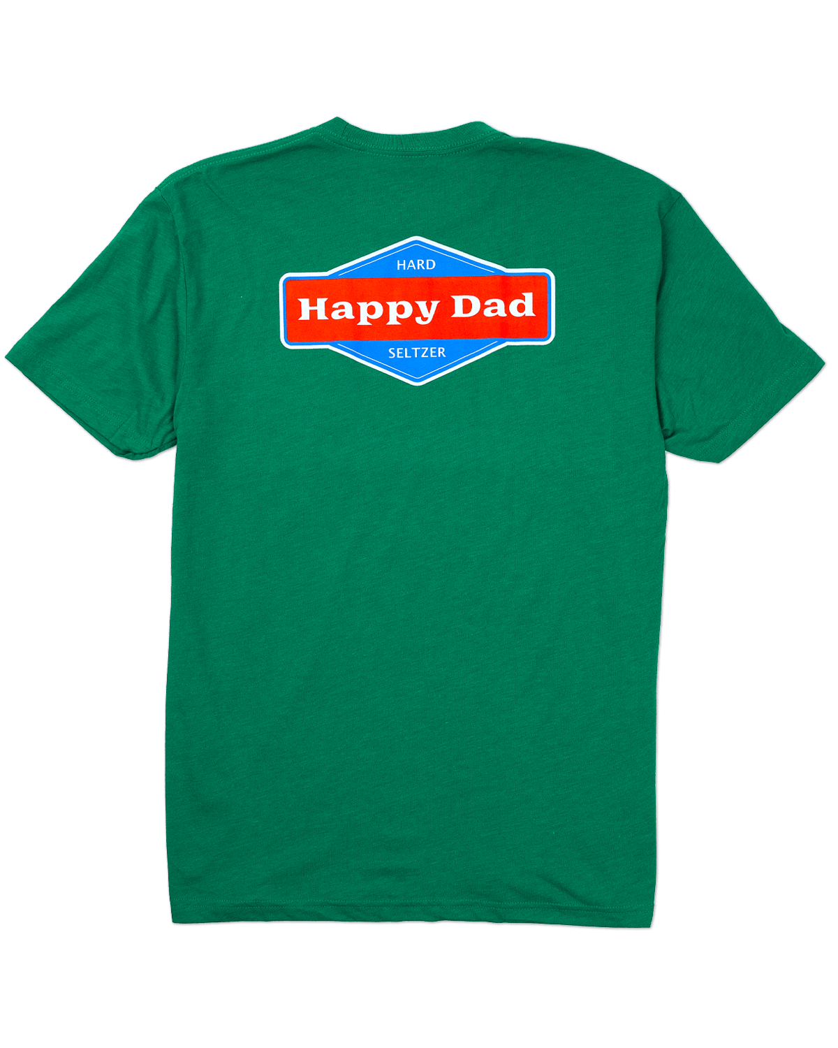 Happy Dad Logo Front and Back Tee (Green)