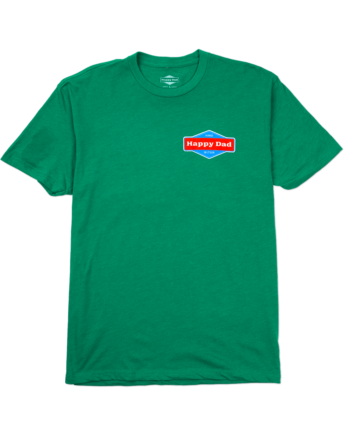 Happy Dad Logo Front and Back Tee (Green)