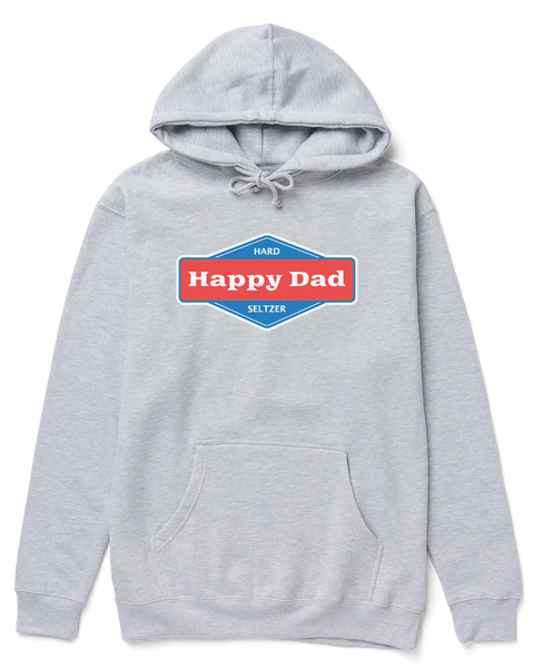 Happy Dad Front Logo Hoodie