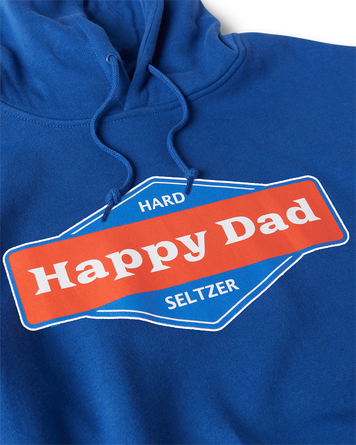 Happy Dad Front Logo Hoodie (Royal)
