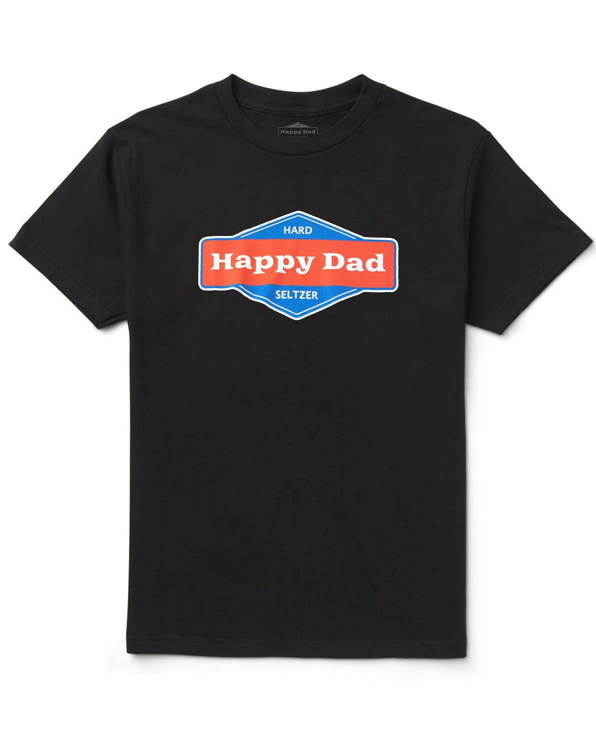 Happy Dad Front Logo Tee (Black)