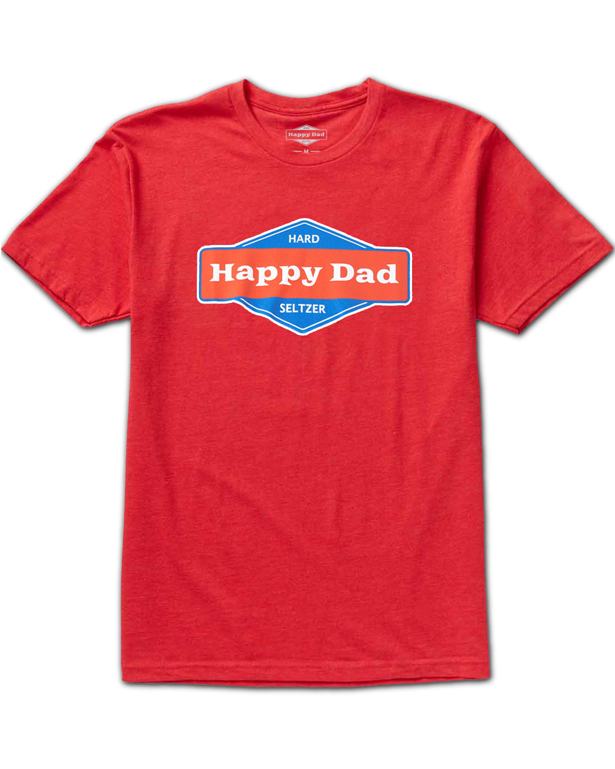 Happy Dad Front Logo Tee (Red)