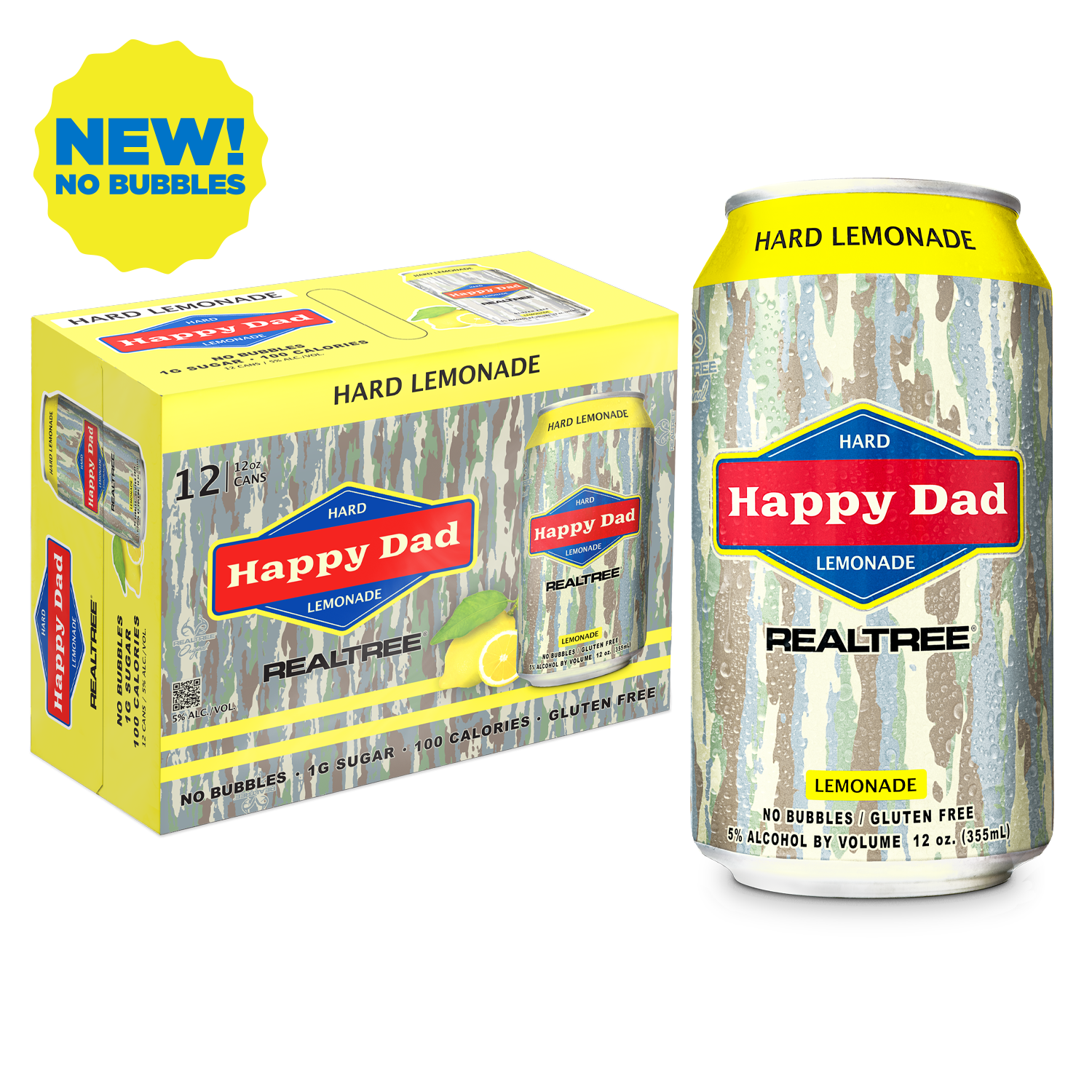 Happy Dad Happy Dad Realtree 12pk 5% ABV Hard Lemonade (No Bubbles) — product image