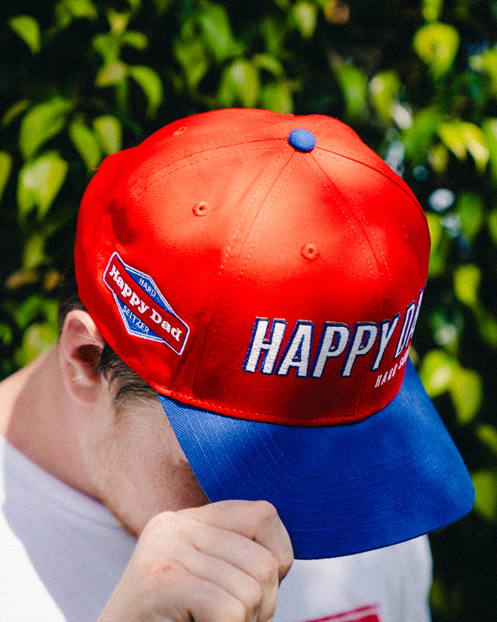 Happy Dad Sports Hat (Red)