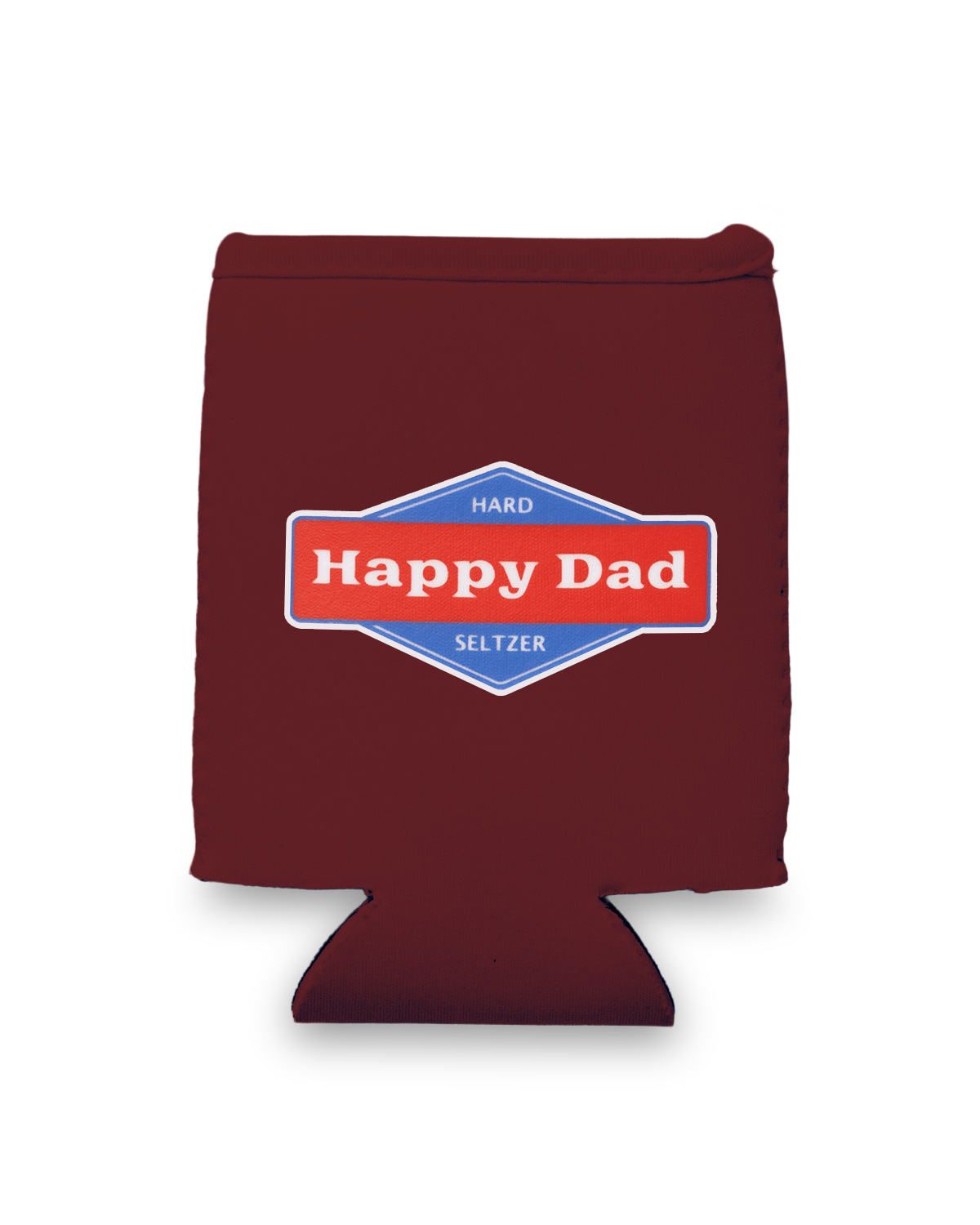 Happy Dad Can Sleeve - 12oz (Burgundy)