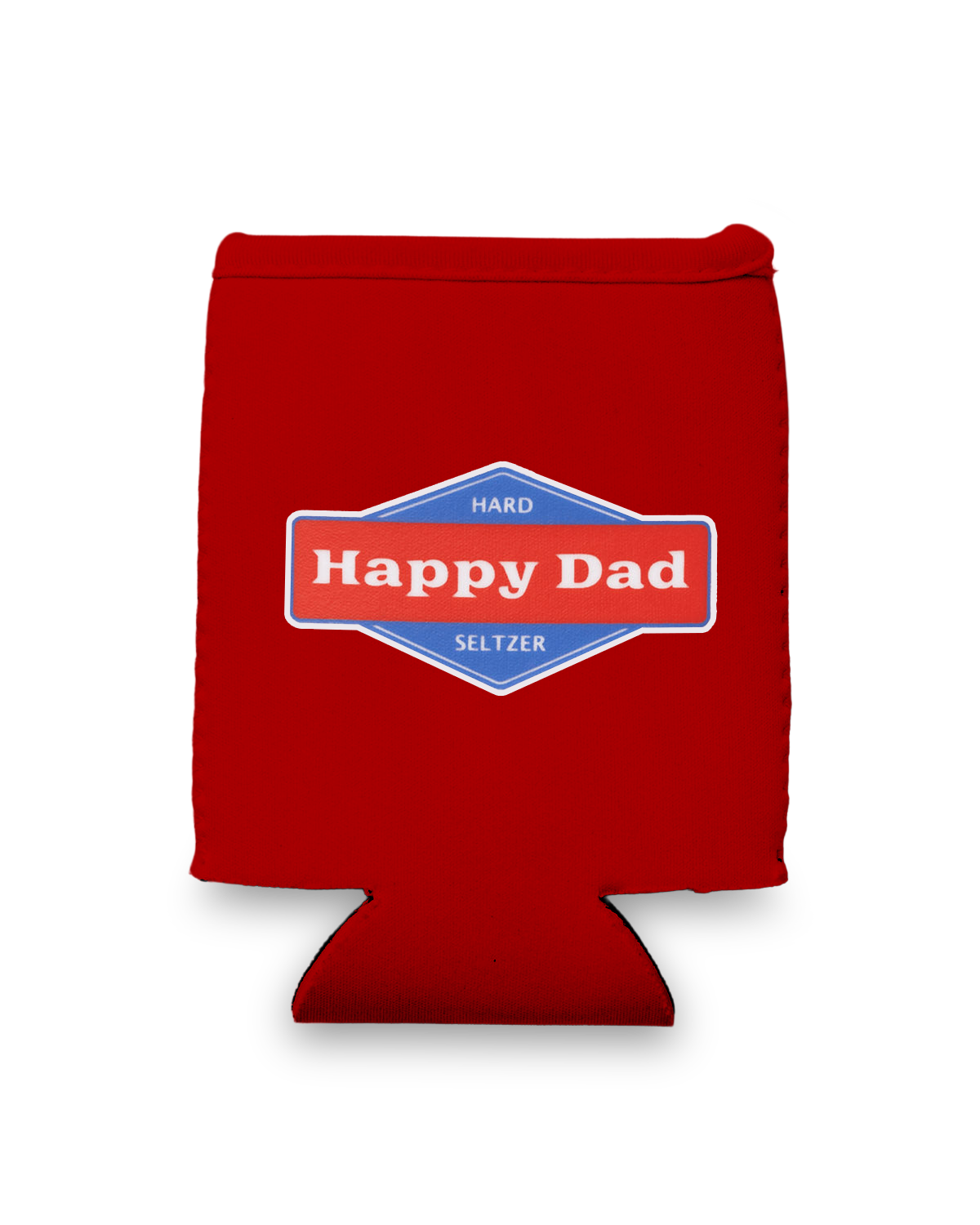 Happy Dad 12oz Koozie (Red)