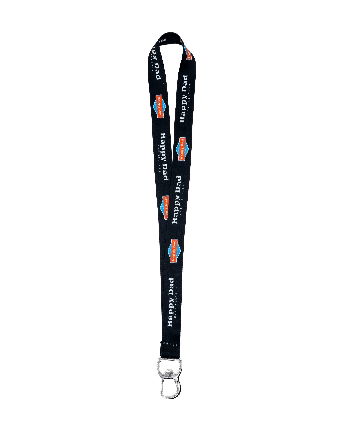 Happy Dad Lanyard (Black)