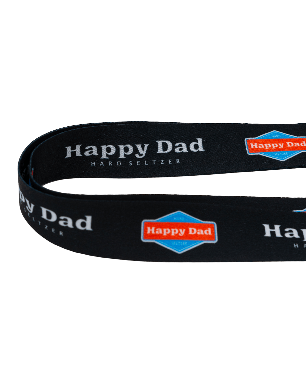 Happy Dad Lanyard (Black)