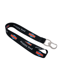 Happy Dad Lanyard (Black)