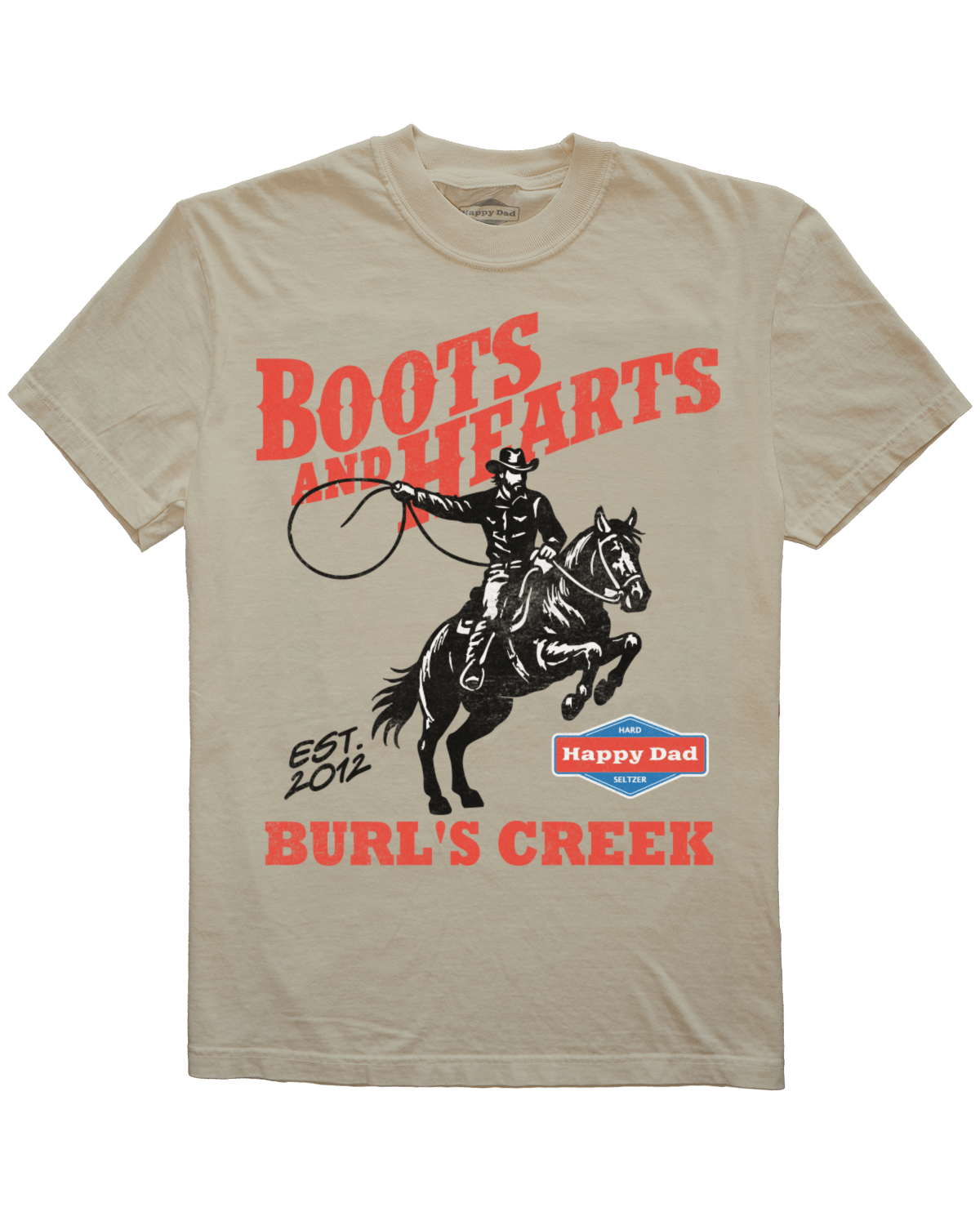 Happy Dad x Boots & Hearts Lasso Tee