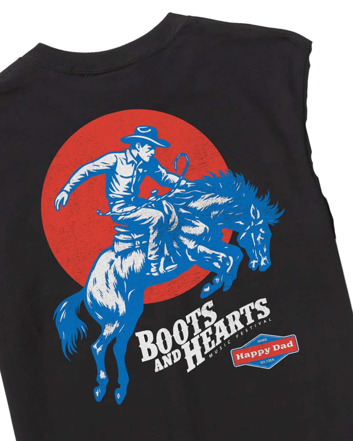 Happy Dad x Boots & Hearts Rider Cut Off Tee