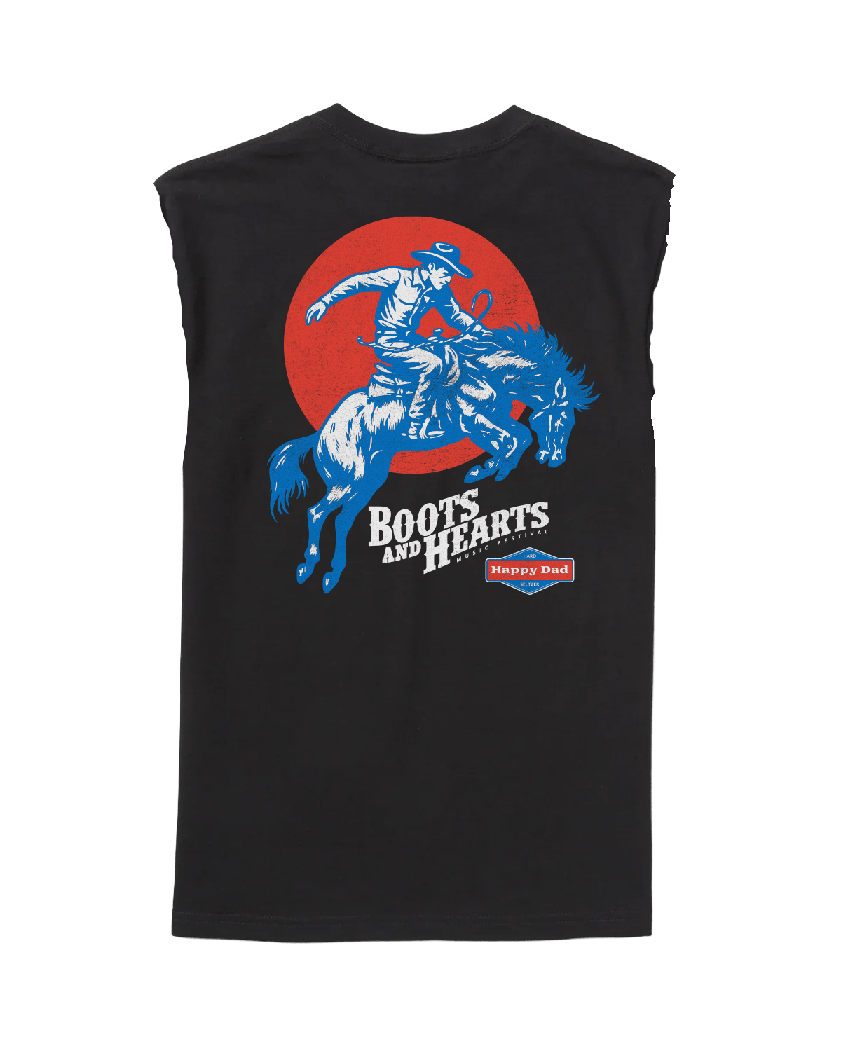 Happy Dad x Boots & Hearts Rider Cut Off Tee