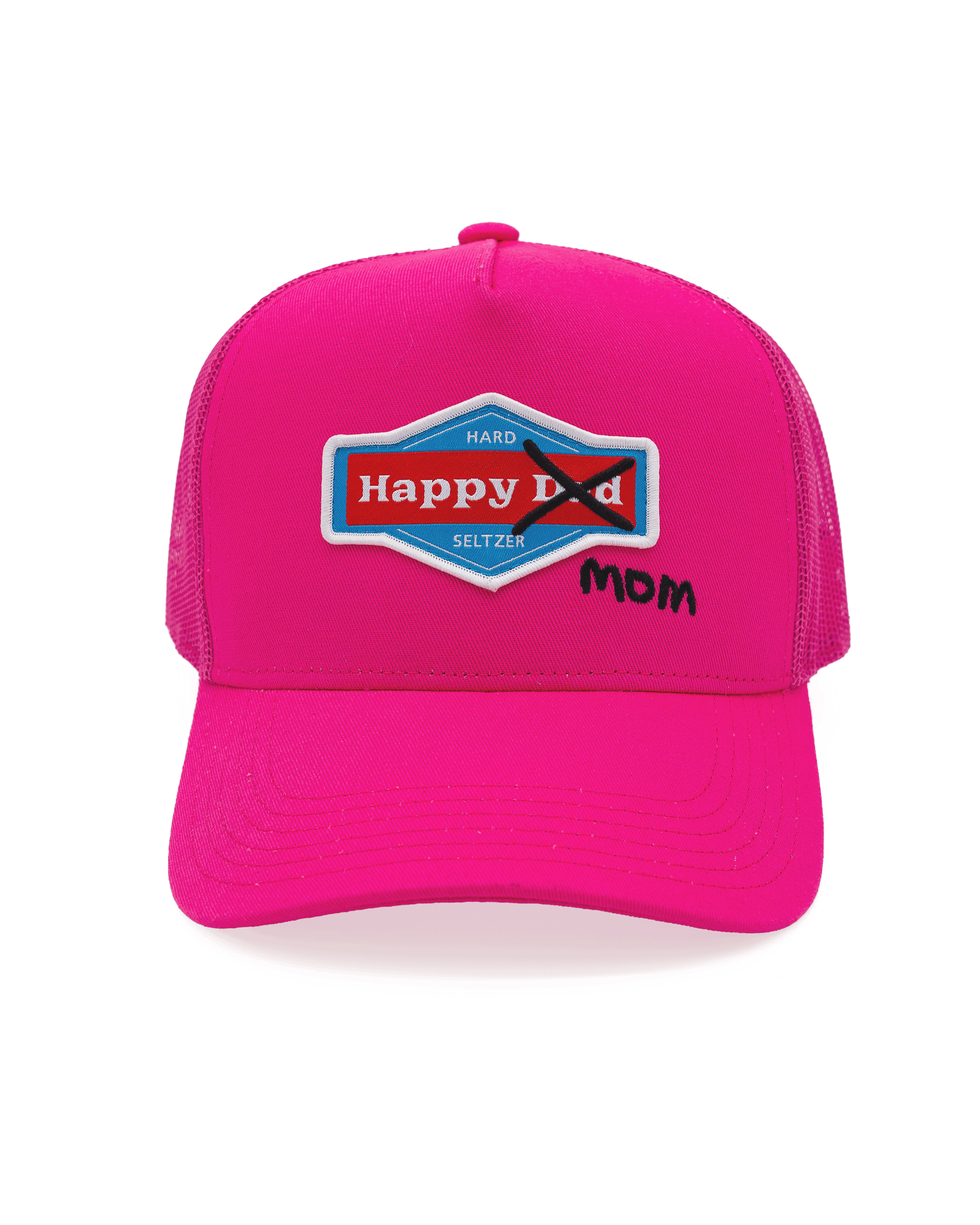 Happy Dad Happy Mom Trucker Hat (Pink)