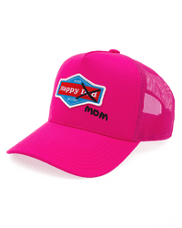 Happy Dad Happy Mom Trucker Hat (Pink)