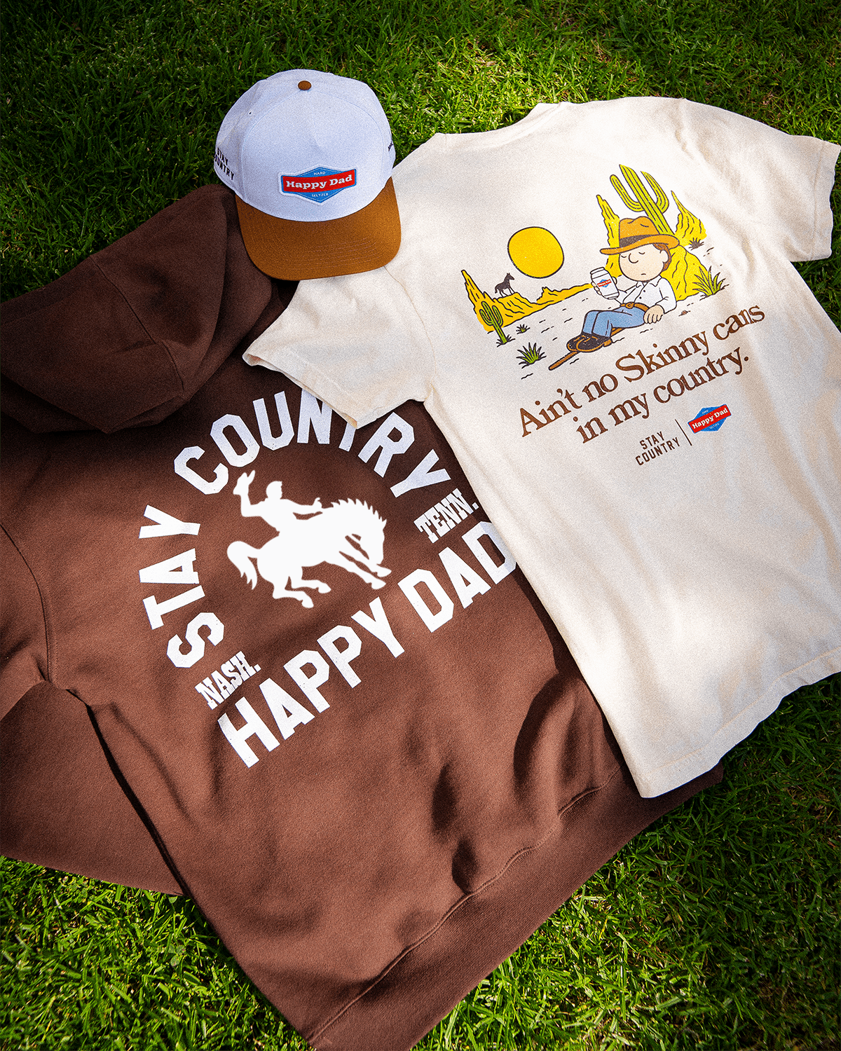 Happy Dad x Stay Country No Skinny Cans Tee