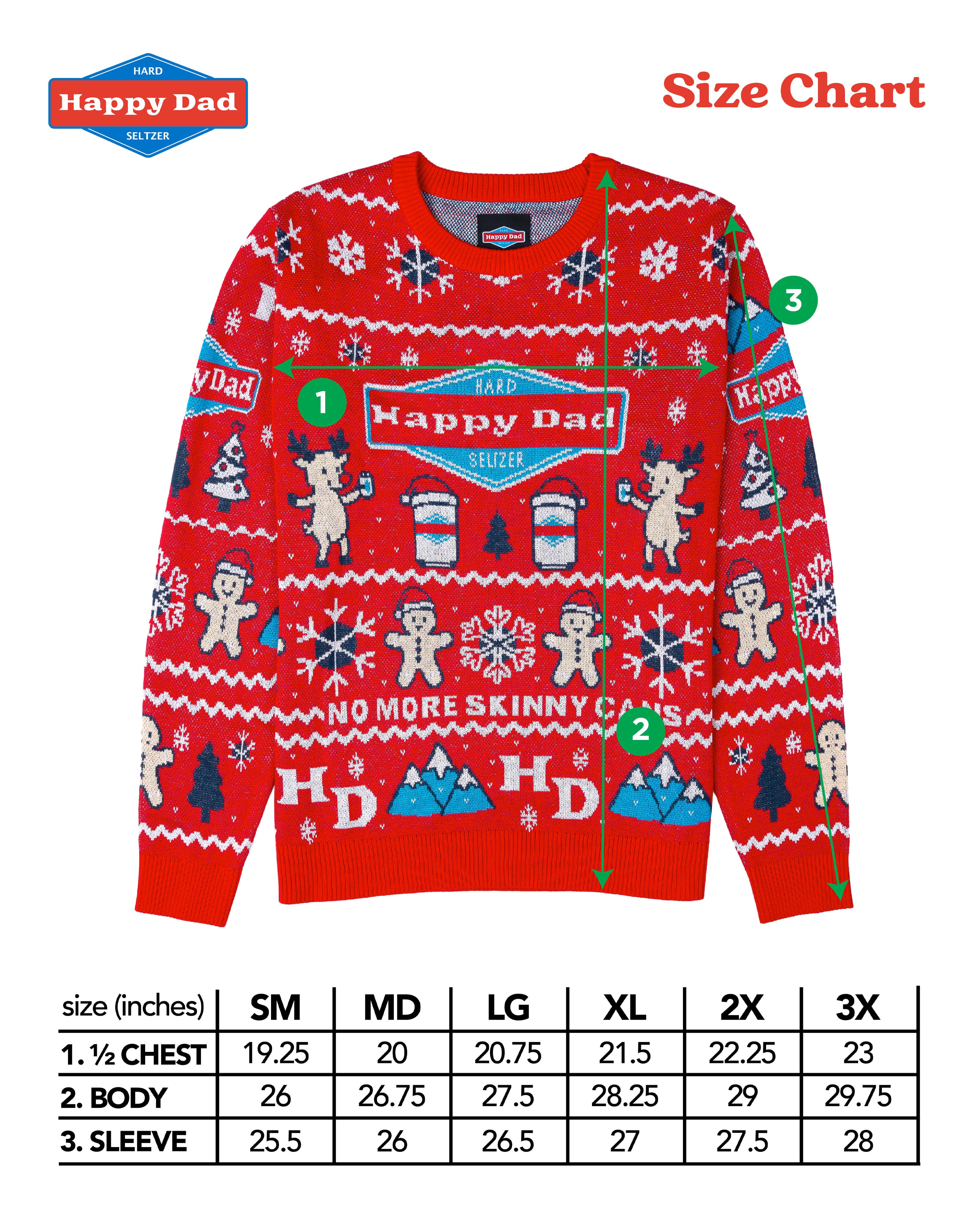 Happy Dad Ugly Sweater 2025