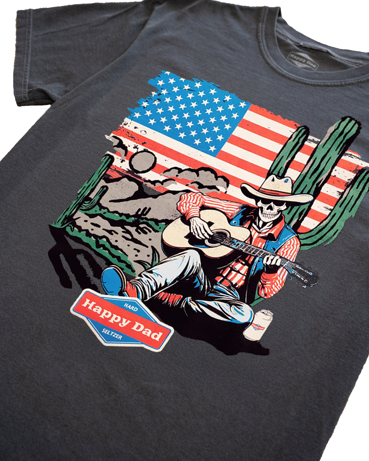 Happy Dad Vintage American Desert Country Tee (Pepper)