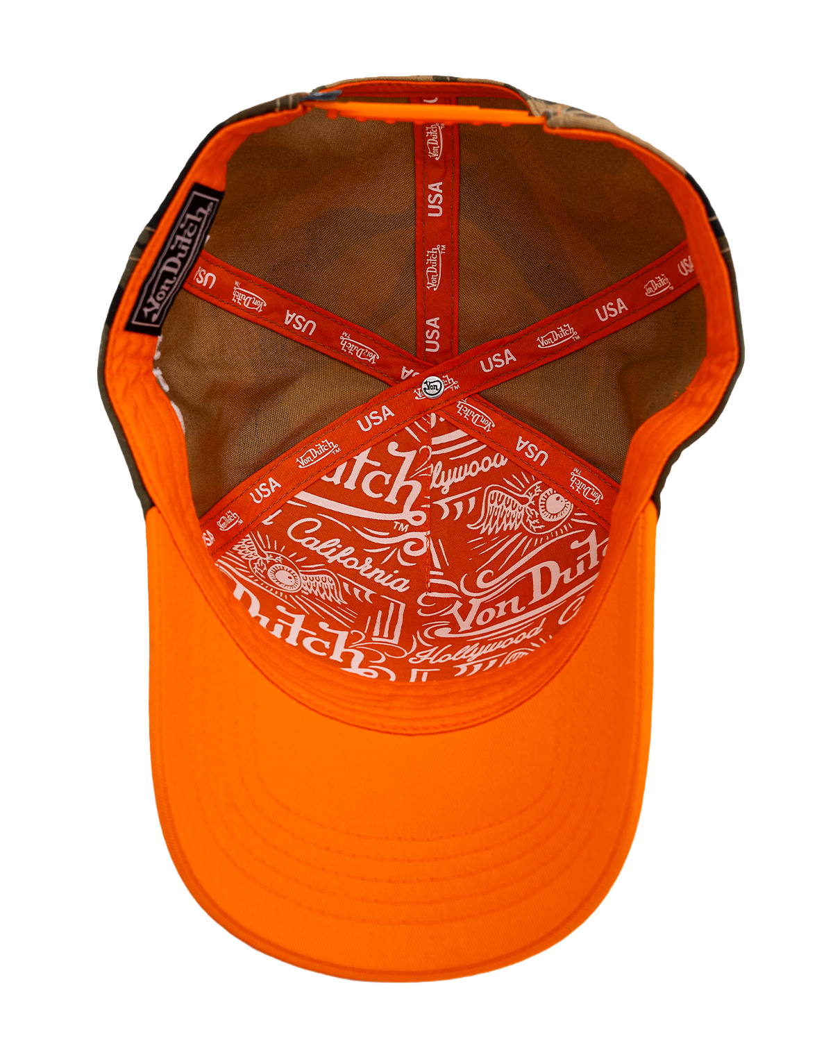 Happy Dad x Von Dutch Trucker Hat (Orange/Camo)