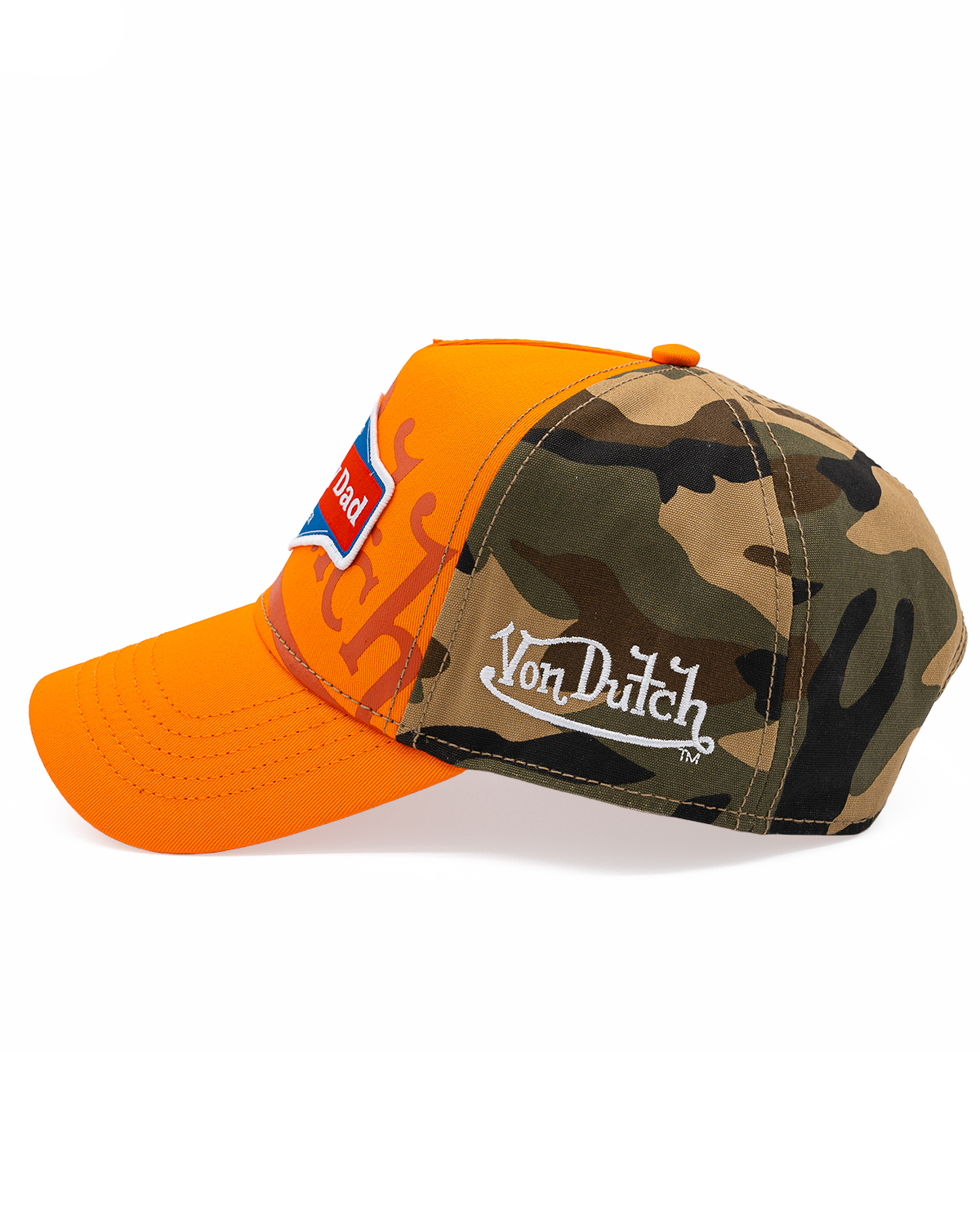 Happy Dad x Von Dutch Trucker Hat (Orange/Camo)