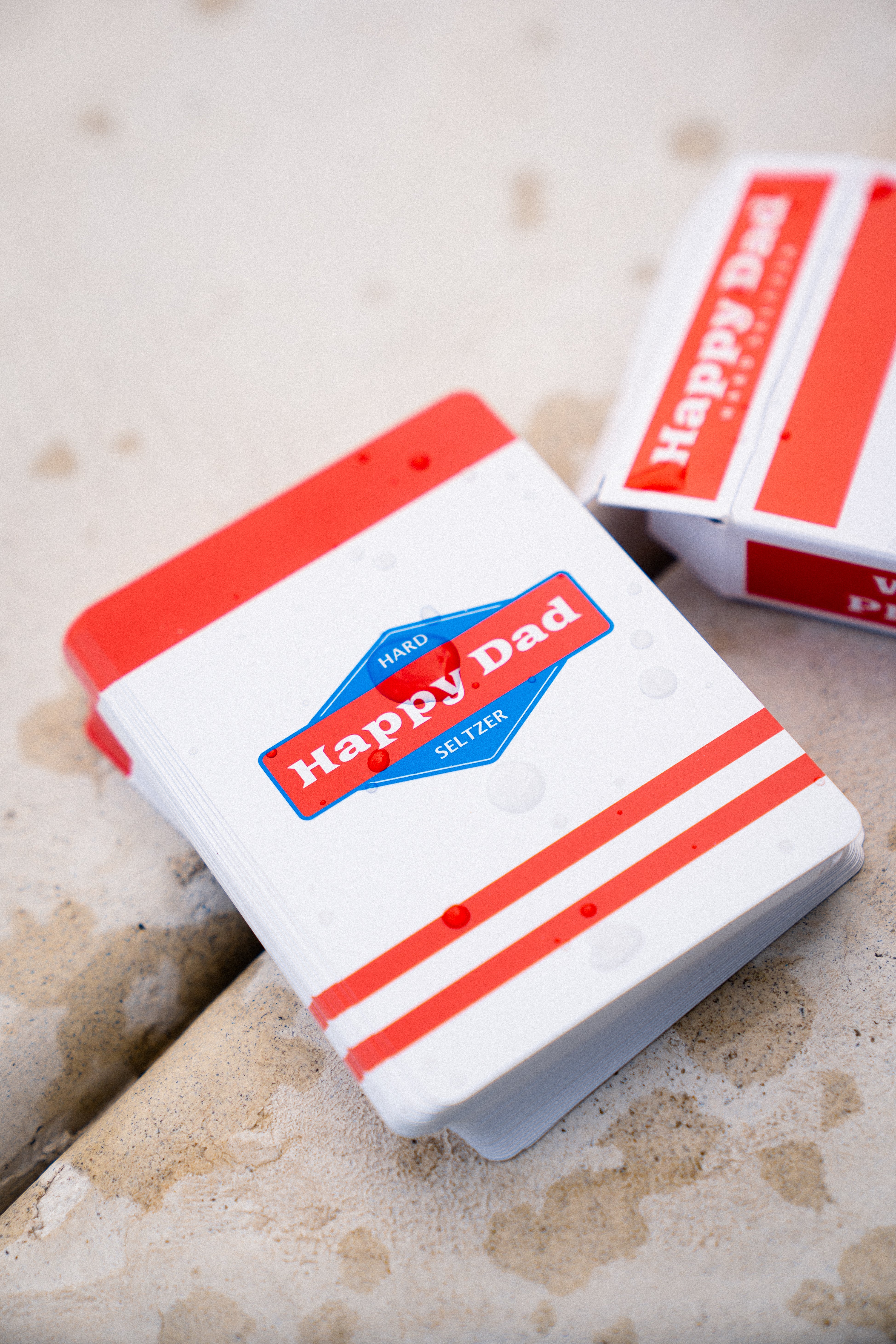 Happy Dad Waterproof Playing Cards