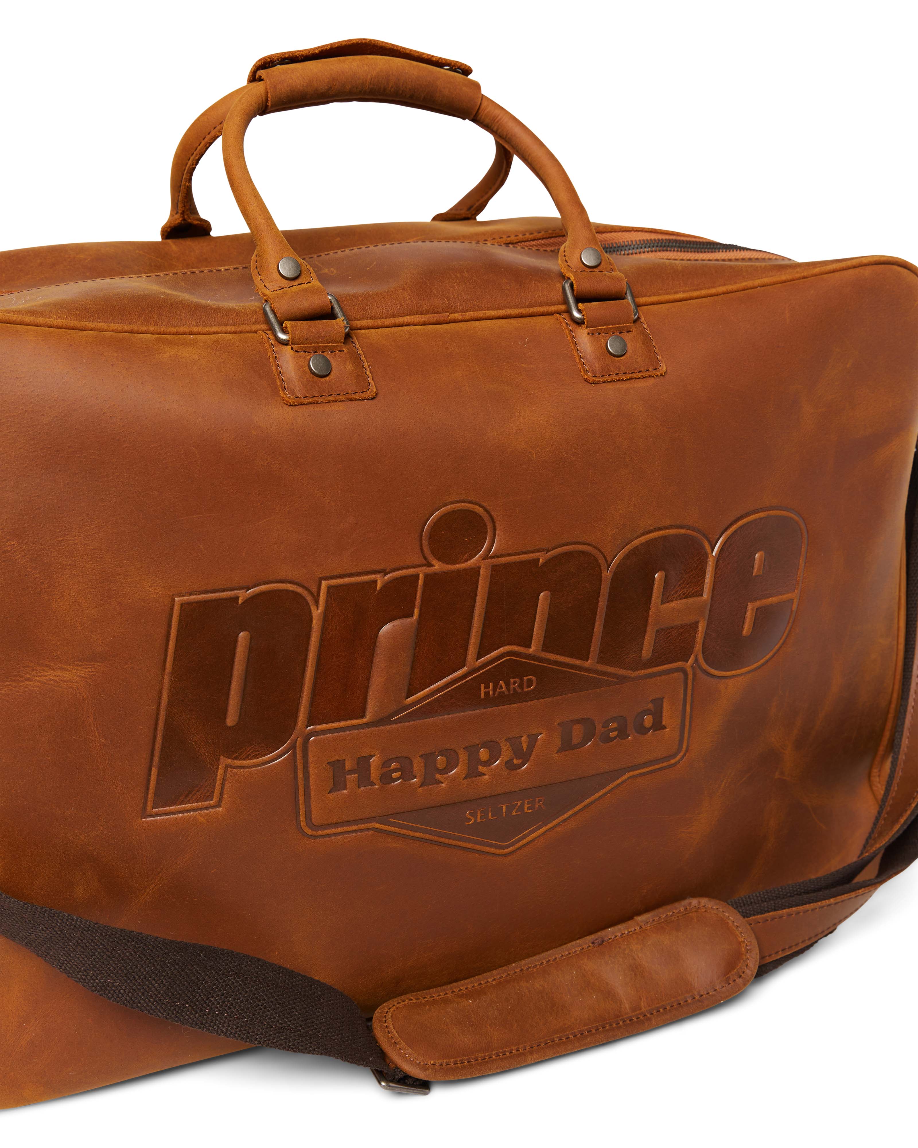 PRINCE VS. HAPPY DAD LEATHER BAG